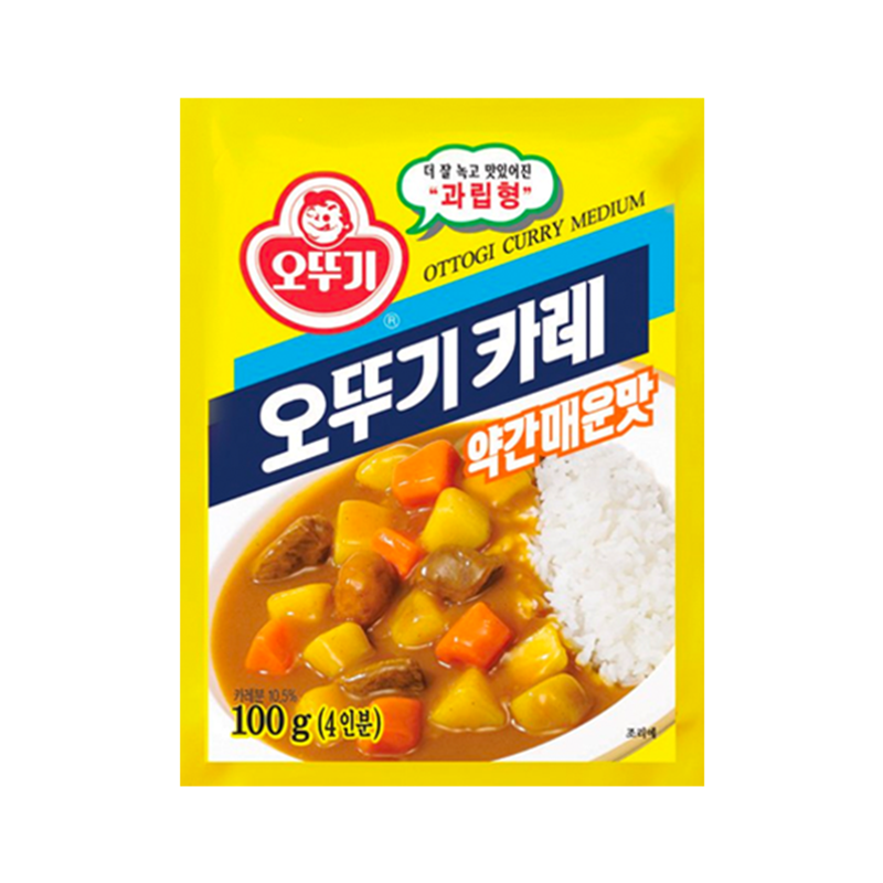 오뚜기 카레 약간매운맛 100g