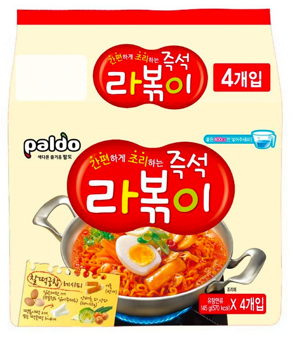 Paldo Rabokki Multi Pack 4X145g