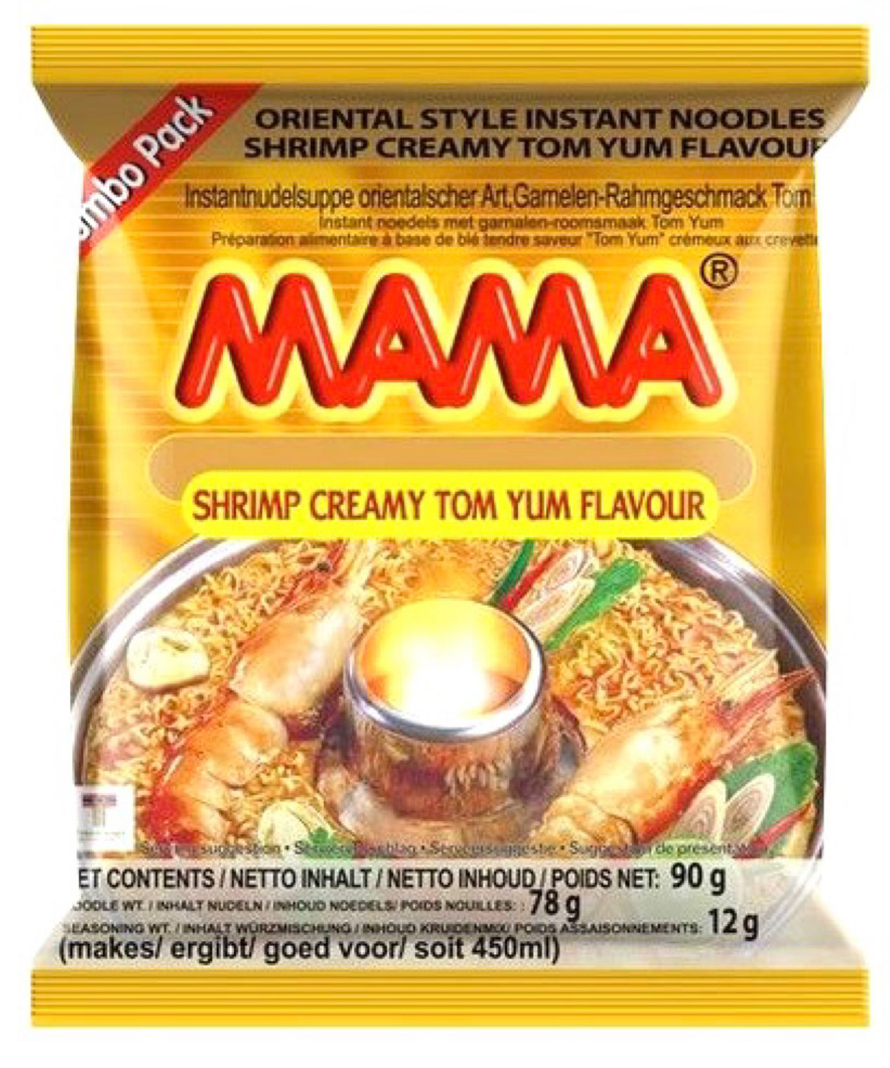 MAMA instant noodles shrimp creamy 90g