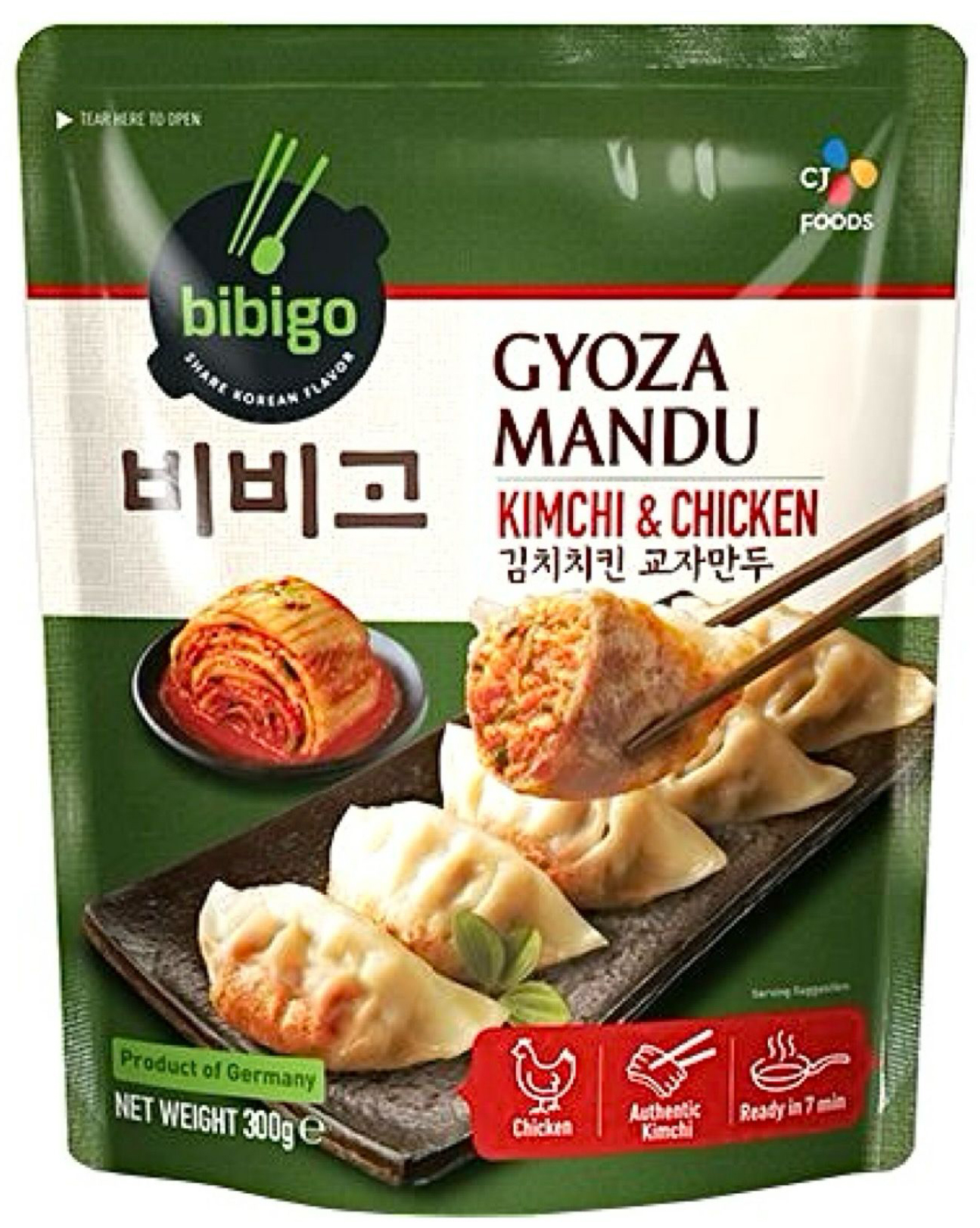 BIBIGO  Gyoza Kimchi & Chicken 600g