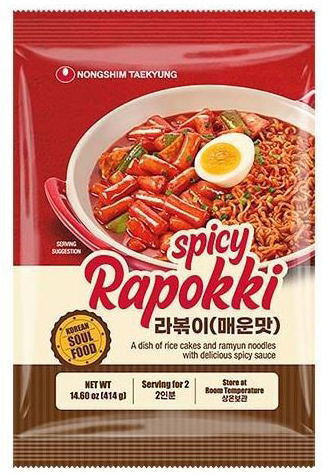 NONGSHIM  Topokki with Ramyun Spicy Rapokki 414g