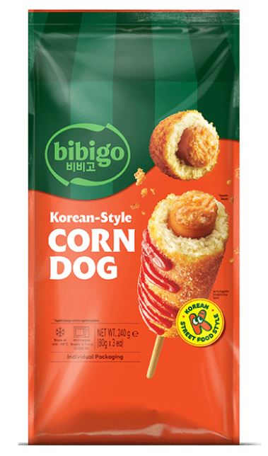 BIBIGO  Corn Dog Korean Style 3 PCS 240g