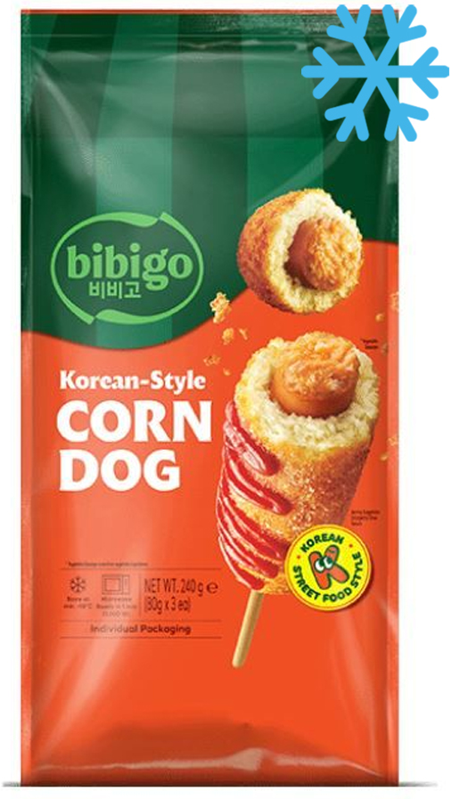 BIBIGO  Corn Dog Korean Style 3 PCS 240g