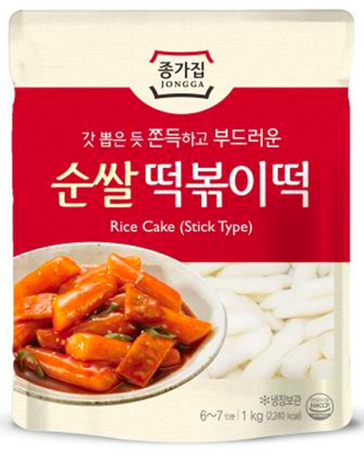 Jongga Tteokbokki Rice Cake 1kg