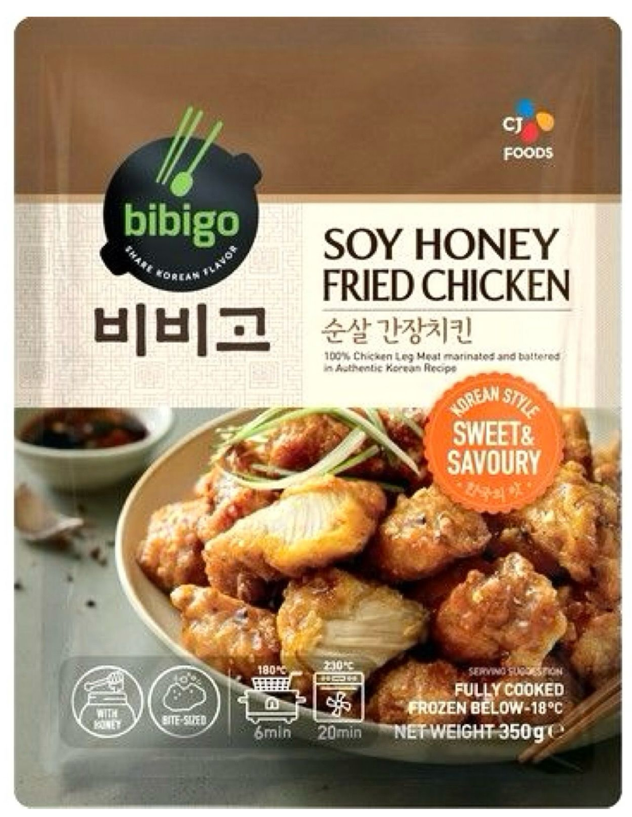 BIBIGO  Fried Chicken Soy & Honey 350g