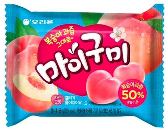 Orion My Gummy Peach Jelly 66g