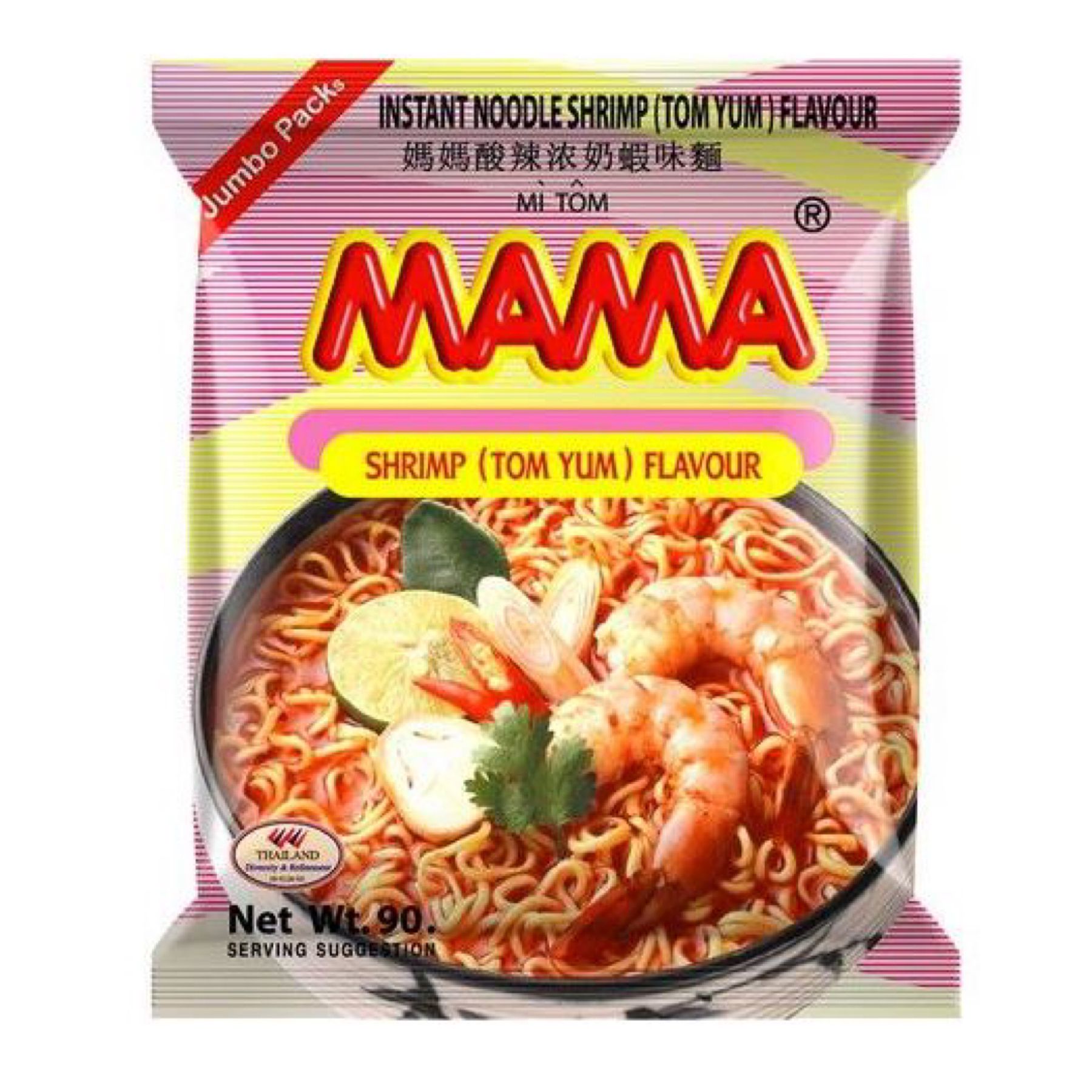 MAMA 똠양꿍 새우라면(새콤달콤) 90g