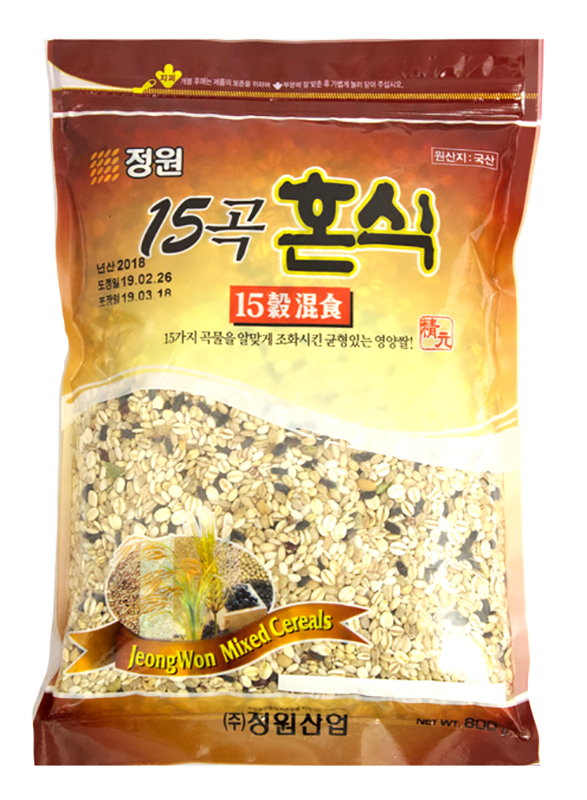 正元 韩国原产 15种有机谷物杂粮米 800g