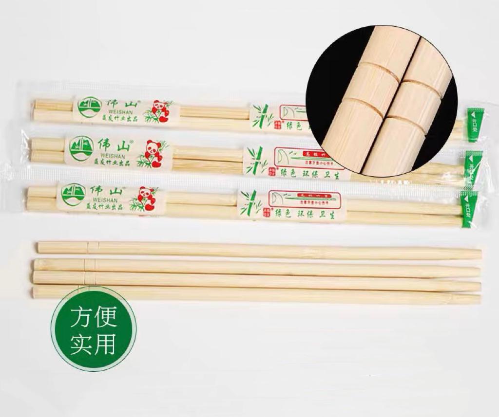 伟山 一次性圆竹筷  100双