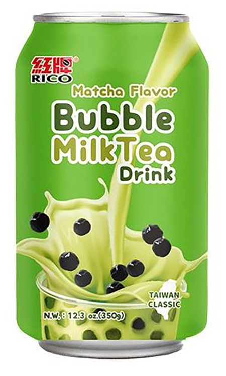 RICO  Bubble Milk Tea Drink Matcha 340ml