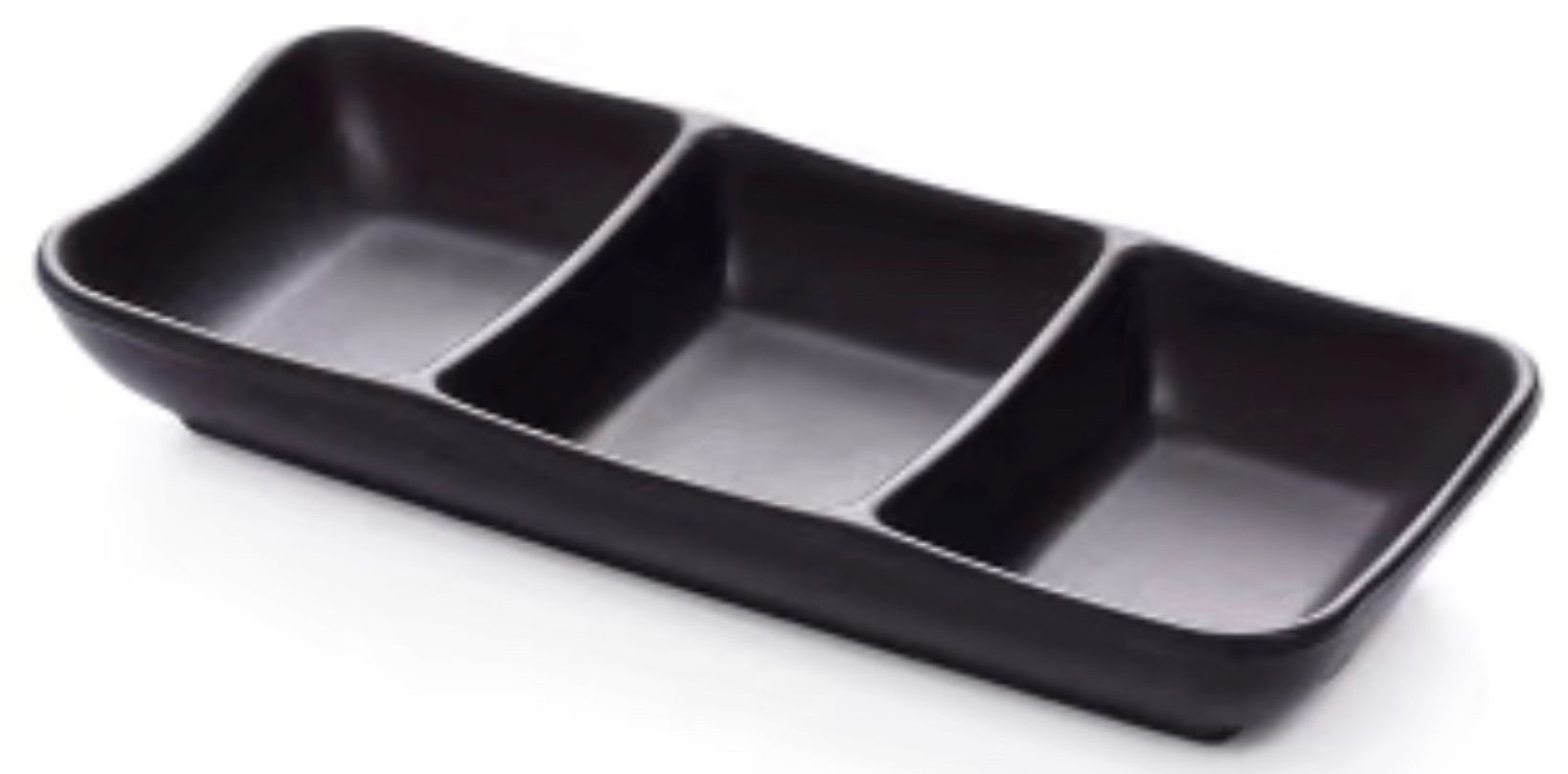 Sauce bowl with three compartments