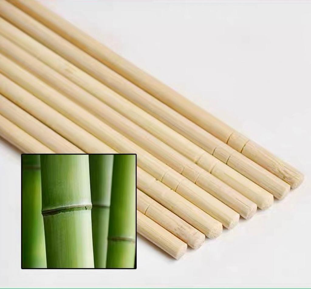 Round disposable bamboo chopsticks 100pairs