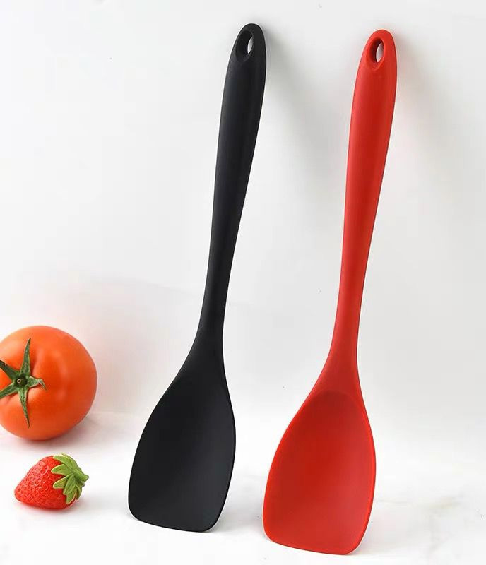 Kitchen silicone cooking spoon black