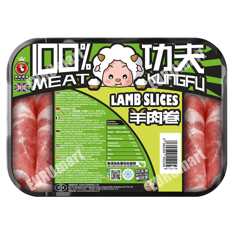 KUNG FU FOOD lamb slices 400g