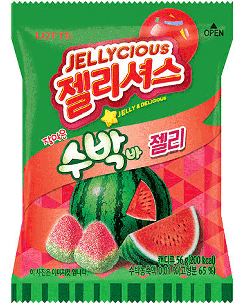 LOTTE Watermelon Jelly 56g