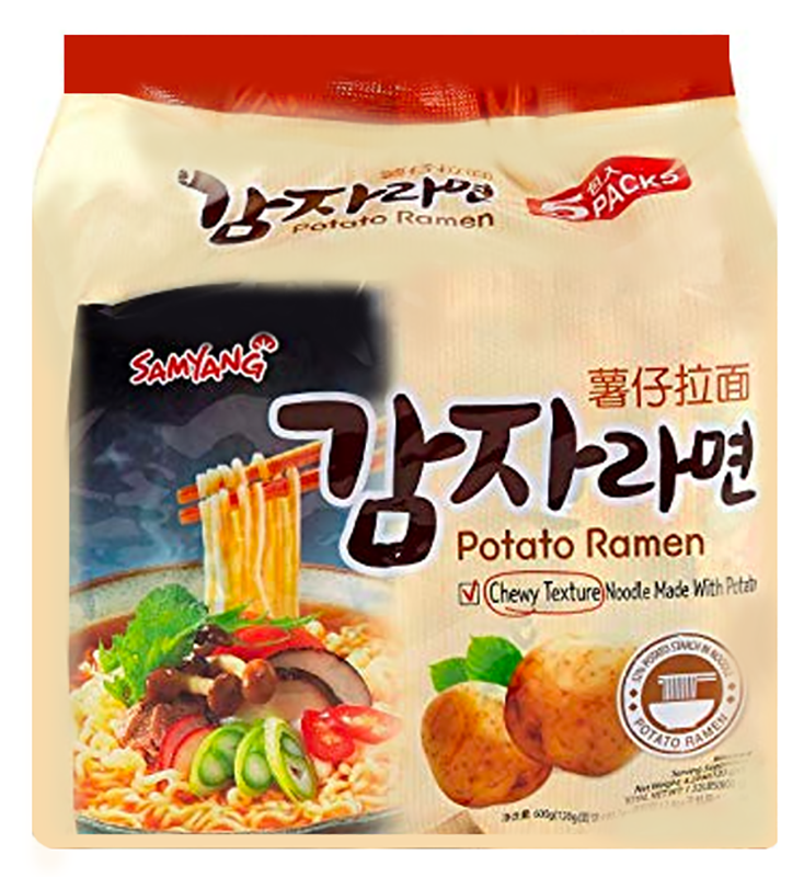 Samyang Ramen Potato Multi Pack 5X120g