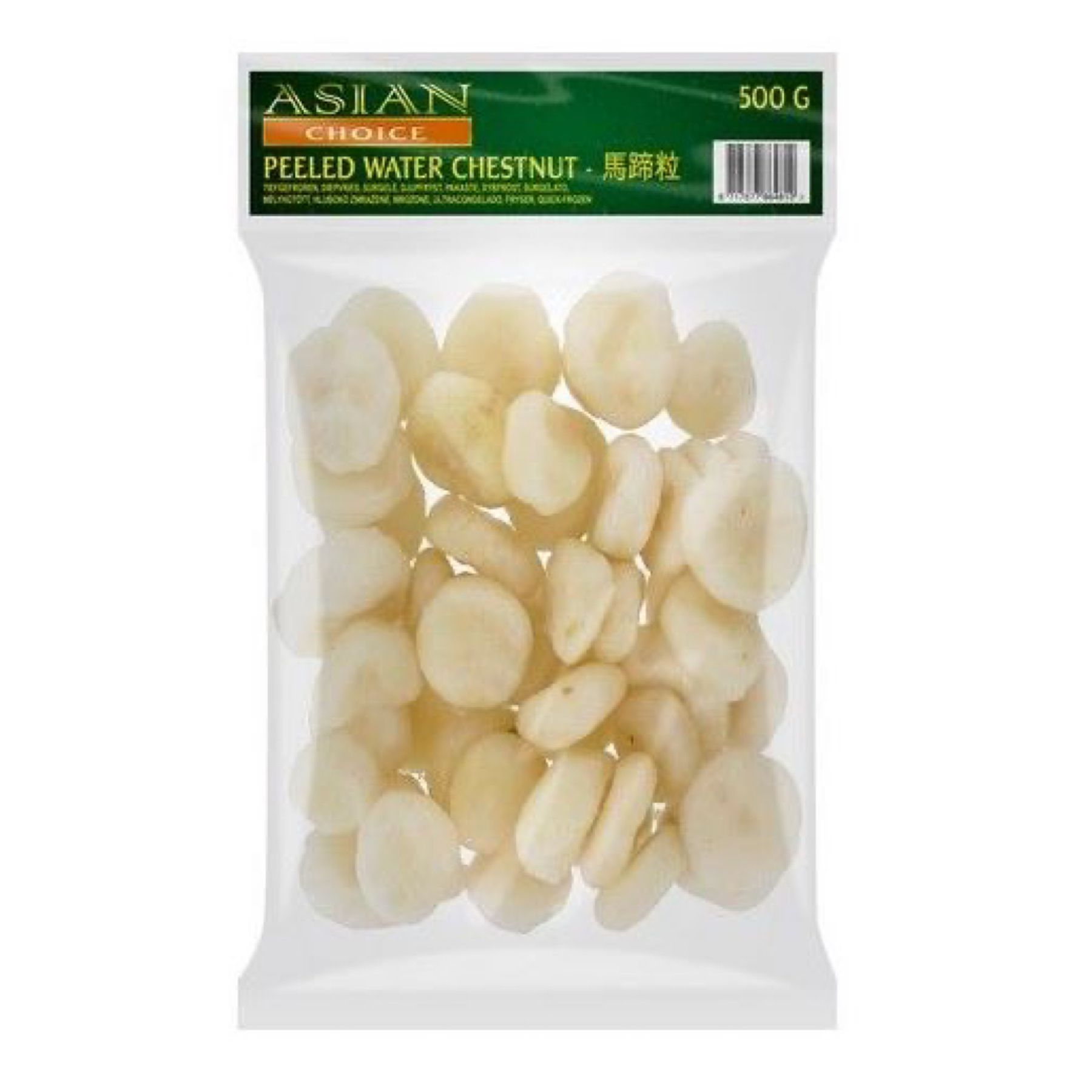 ASIAN CHOICE Water Chestnuts Peeled 500g