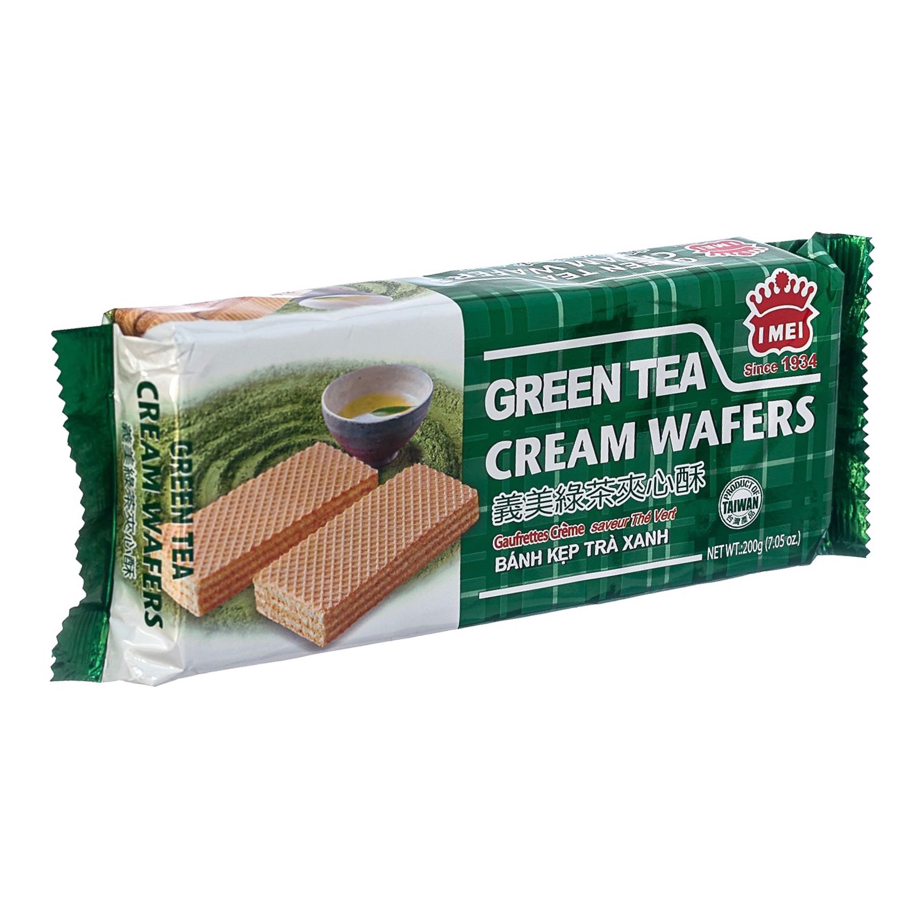 Imei Cream Wafers Green Tea 200g