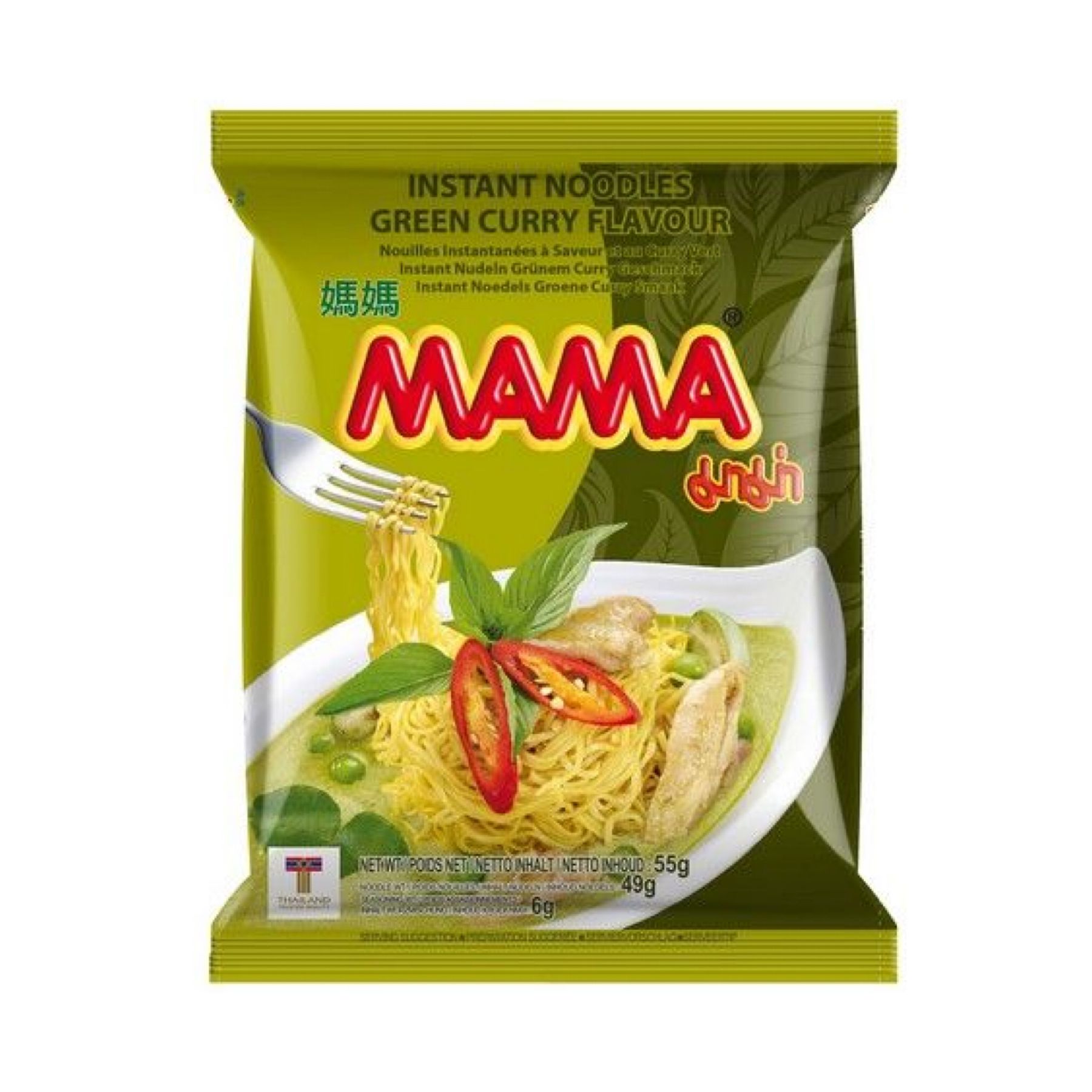 1+1 MAMA Instant Nudeln Grüner Curry 55g