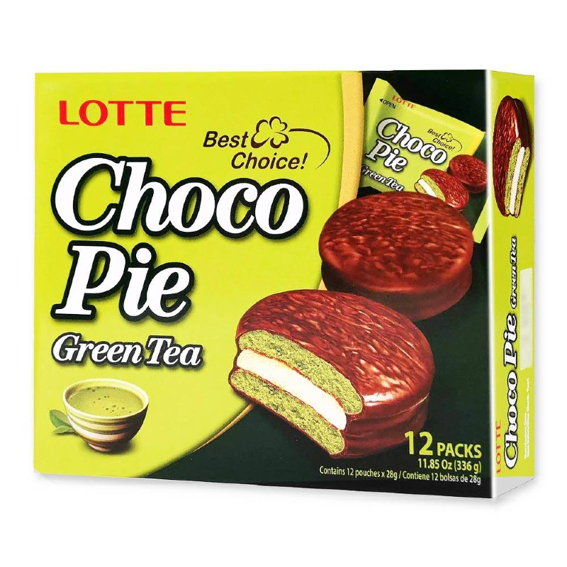 Lotte Chocopie Grüner Tee 12X28g