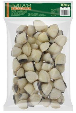 ASIAN CHOICE  Whtie Clams 60/80 1kg